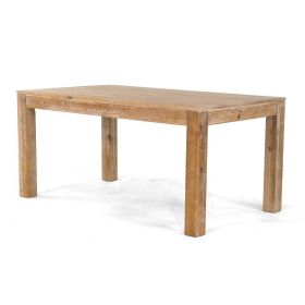 Modern Farmhouse Solid Wood Table in Light Brown Finish