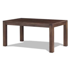 Modern Farmhouse Solid Wood Table in Rustic Brown Finish