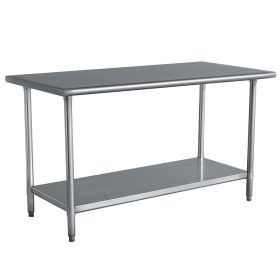 Stainless Steel Top Utility Table High Top 24 x 48 inch