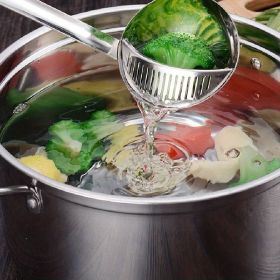 Long Handle Home Ladle Strainer, Stainless Steel