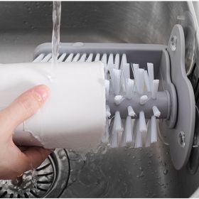 Creative Suction Cup Glass Bottle Cleaning Brush