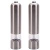 Stainless Steel Electric Pepper Mill & Salt Grinder Silver