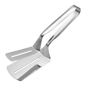 1pc Stainless Steel Spatula/Tongs; Kitchen Bread Tongs