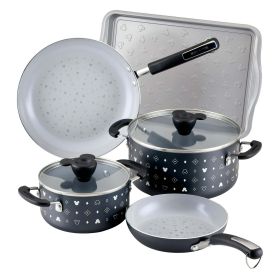 Farberware Disney 7 Piece Ceramic Nonstick Pots and Pans Set