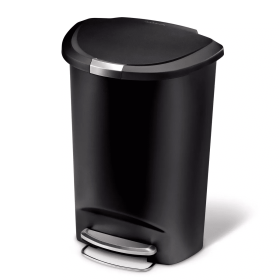Semi Round Plastic Step Trash Can