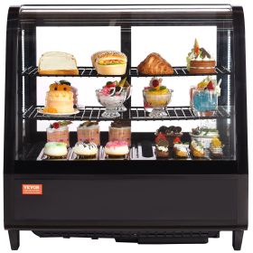 VEVOR Refrigerated Display Case w/ LED Lighting