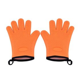 Silicone Smoker Oven Gloves Waterproof & Hangable Design