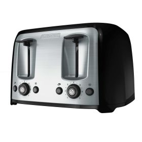BLACK+DECKER 4-Slice Toaster W/ Extra-Wide Slots