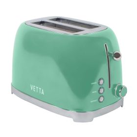 VETTA 2-Slice Extra-Wide-Slot Retro Toaster
