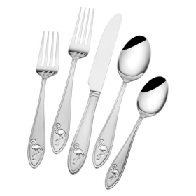 Flamingo 20-piece Stainless Steel Flatware Set