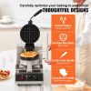 VEVOR Commercial Round Waffle Maker Rotatable Non-Stick