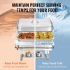 VEVOR 4-Pack Rectangle Chafing Dish Set