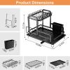 2-Tier Dish Drying Rack for Kitchen Counter