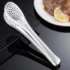 1PCS Kitchen Utensil Stainless Steel Tongs