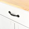 Kitchen Island Cart W/Solid Wood Top & Locking Wheels