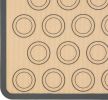 Non-stick Silicone Baking Mats w/ Macaron Cookie Template
