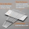 Grilling Flat Metal BBQ Skewers Stainless Steel