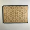 Non-stick Silicone Baking Mats w/ Macaron Cookie Template