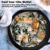 Pre-Seasoned Cast Iron Skillet Heat-Resistant Holder