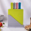 Assortment Chopping Board W/ Handle 4pcs Color Box W/ Base