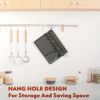 Silicone Utensil Rest With Drip Pad For Multiple Utensils