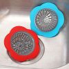 Flower Shaped Sink Strainer; Shower Sink Drains Cover