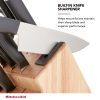 Japanese Steel 12-Piece Knife Block Set w/ Built-in Sharpener