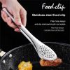 1PCS Kitchen Utensil Stainless Steel Tongs