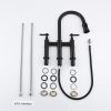 Pull Down Double Handle Kitchen Faucet