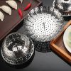 Foldable Steaming Tray; Retractable Steaming Rack
