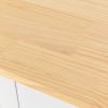 Kitchen Island Cart W/Solid Wood Top & Locking Wheels