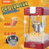 VEVOR Popcorn Machine 300W 2.5 Oz Red