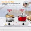 Double Electric Burner Portable Dual Counter Stove