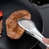 1PCS Kitchen Utensil Stainless Steel Tongs