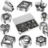 30pcs Mini Cookie Cutter Mold; Biscuit Mold; Fruit Cutting Mold