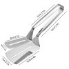 1pc Stainless Steel Spatula/Tongs; Kitchen Bread Tongs