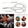 Stainless Steel Kitchen Scissors with Aluminum Alloy Handle
