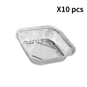 8"x8" Disposable Aluminum Foil Square Pans (Quantity: 10pcs)