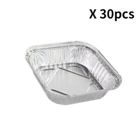 8"x8" Disposable Aluminum Foil Square Pans (Quantity: 30pcs)