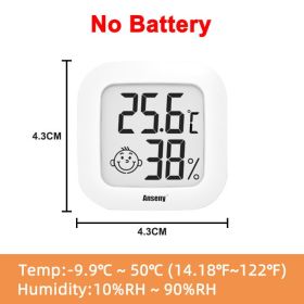 Mini LCD Digital Thermo-Hygrometer Thermometer Sensor (Color: White)