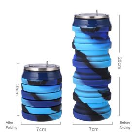Foldable Silicone Water Cup (Color: 4, Capacity: 480ml)
