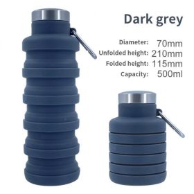 Outdoor Retractable Water Bottle (Color: A05 500ML, Capacity: as shown)