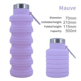 Outdoor Retractable Water Bottle (Color: A03 500ML, Capacity: as shown)