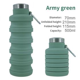 Outdoor Retractable Water Bottle (Color: A04 500ML, Capacity: as shown)