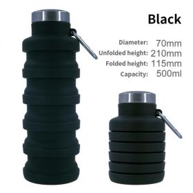 Outdoor Retractable Water Bottle (Color: A01 500ML, Capacity: as shown)