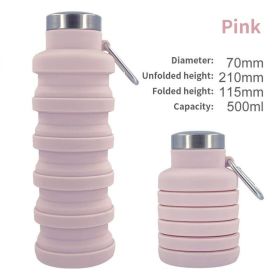 Outdoor Retractable Water Bottle (Color: A02 500ML, Capacity: as shown)