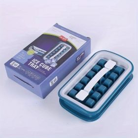 18 Grids Ice Ball Maker; Silicone Ice Cube Tray (Color: Green)