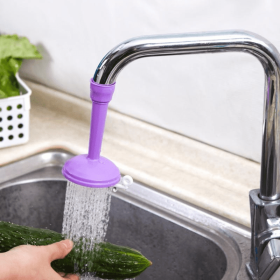 Kitchen Faucet; Adjustable Tap; Extender Faucet (Color: Purple)