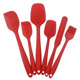 Silicone Kitchenware Set; Baking Tools (Color: 6PCS Red)