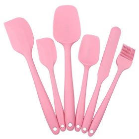 Silicone Kitchenware Set; Baking Tools (Color: 6PCS Pink)